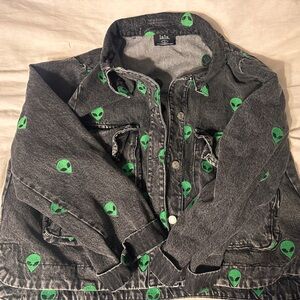 Dressed in LALA alien jean jacket